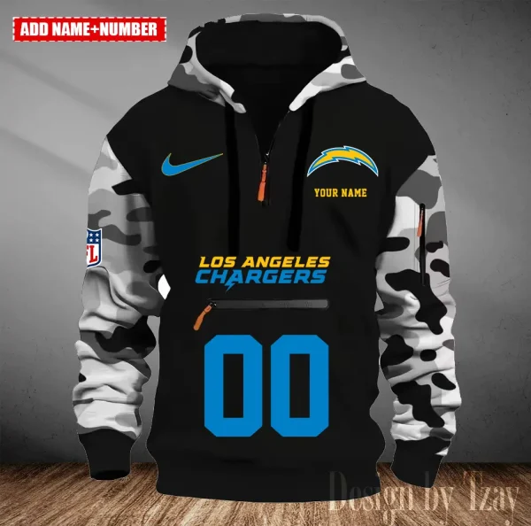 Los Angeles Chargers Men Camouflage Hooded Sweatshirts New 2025 SPTMCPS018 - Image 5