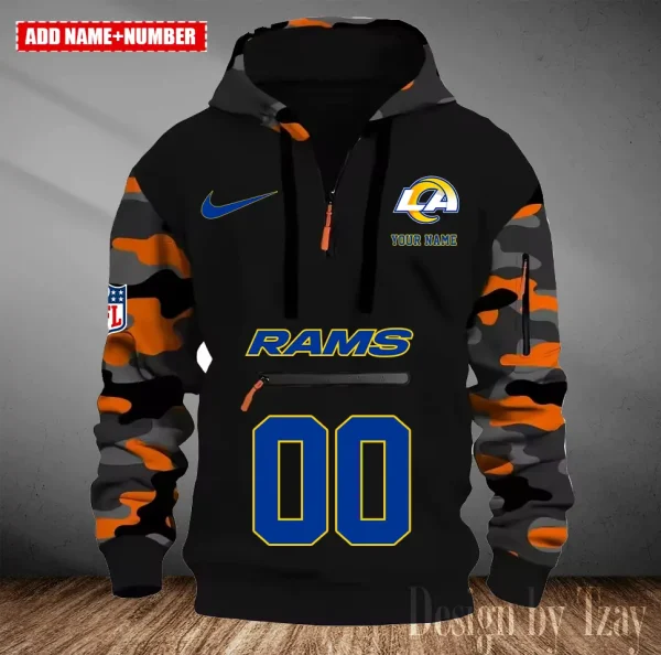 Los Angeles Rams Men Camouflage Hooded Sweatshirts New 2025 SPTMCPS019 - Image 3