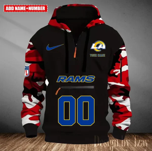 Los Angeles Rams Men Camouflage Hooded Sweatshirts New 2025 SPTMCPS019 - Image 4