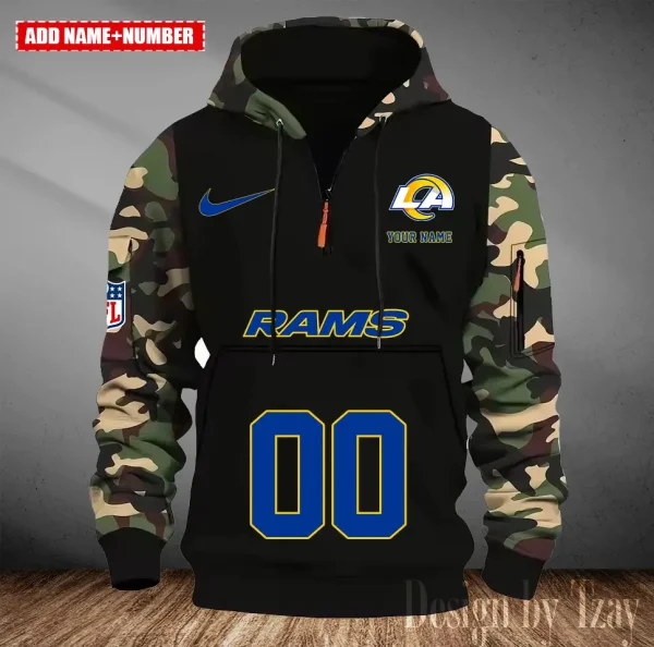 Los Angeles Rams Men Camouflage Hooded Sweatshirts New 2025 SPTMCPS019 - Image 5