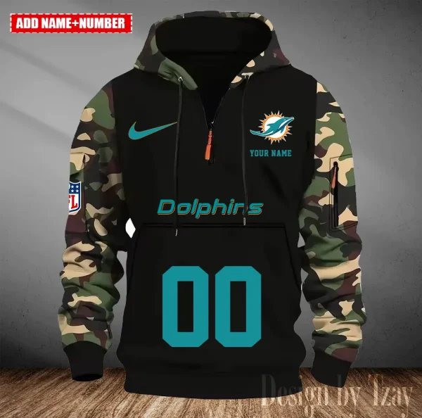 Miami Dolphins Men Camouflage Hooded Sweatshirts New 2025 SPTMCPS020 - Image 2