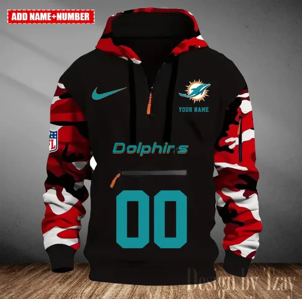 Miami Dolphins Men Camouflage Hooded Sweatshirts New 2025 SPTMCPS020 - Image 3