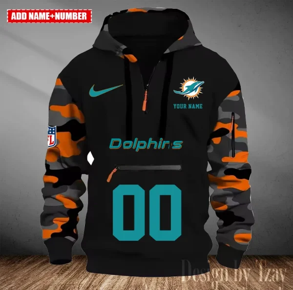 Miami Dolphins Men Camouflage Hooded Sweatshirts New 2025 SPTMCPS020 - Image 4