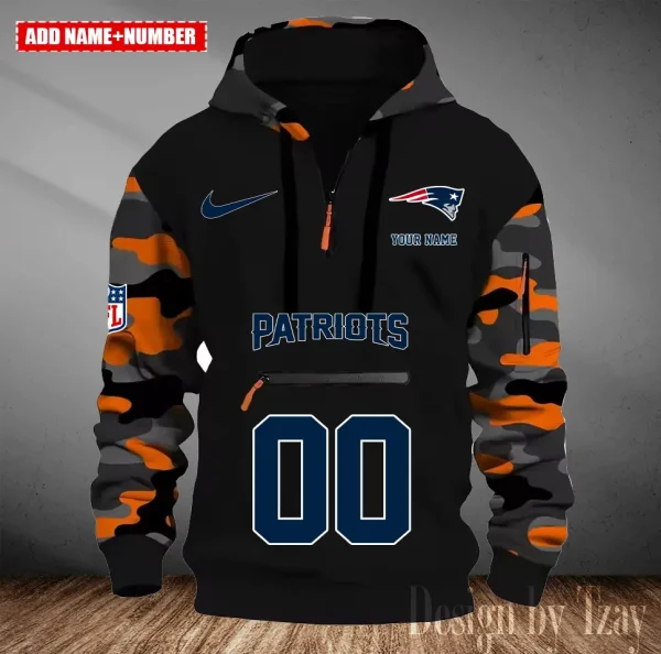 New England Patriots Men Camouflage Hooded Sweatshirts New 2025 SPTMCPS022 - Image 4