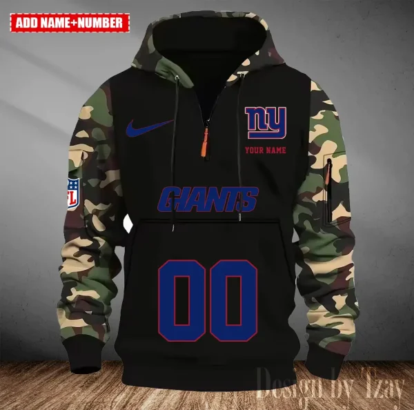New York Giants Men Camouflage Hooded Sweatshirts New 2025 SPTMCPS024 - Image 2