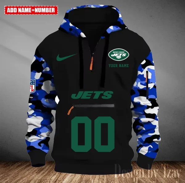 New York Jets Men Camouflage Hooded Sweatshirts New 2025 SPTMCPS025 - Image 2