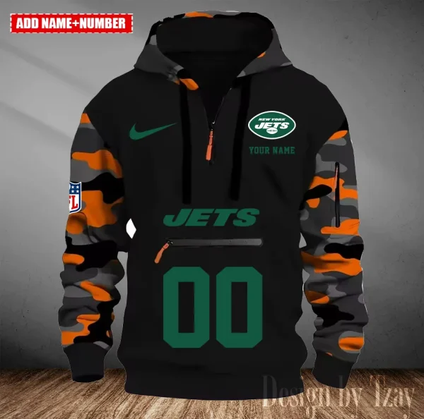 New York Jets Men Camouflage Hooded Sweatshirts New 2025 SPTMCPS025 - Image 3