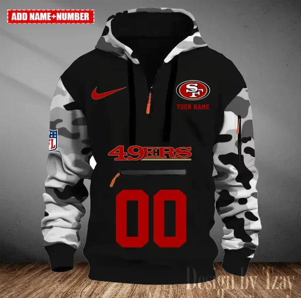 San Francisco 49ers Men Camouflage Hooded Sweatshirts New 2025 SPTMCPS028 - Image 4