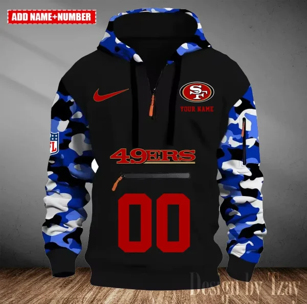 San Francisco 49ers Men Camouflage Hooded Sweatshirts New 2025 SPTMCPS028 - Image 5