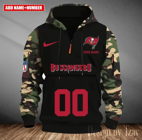 Tampa Bay Buccaneers Men Camouflage Hooded Sweatshirts New 2025 SPTMCPS030 - Image 2