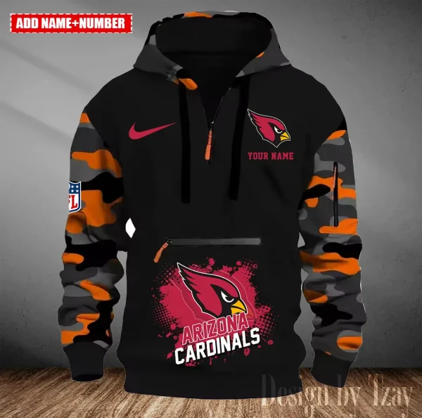 Arizona Cardinals Men Camouflage Hooded Sweatshirts New 2025 SPTMCPS033 - Image 3