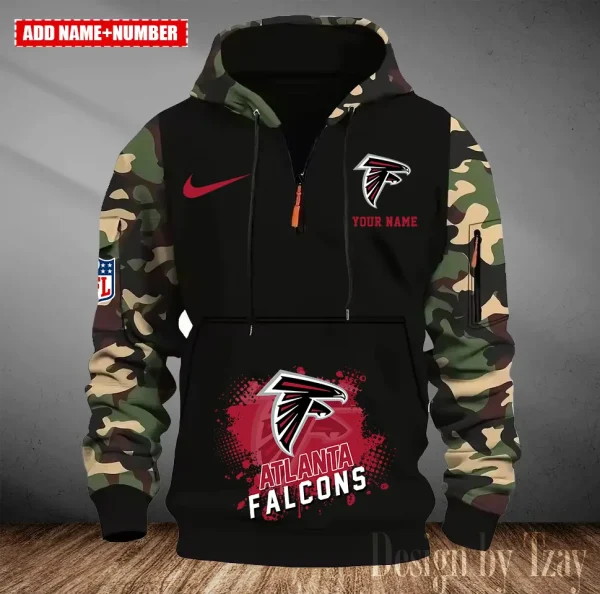 Atlanta Falcons Men Camouflage Hooded Sweatshirts New 2025 SPTMCPS034 - Image 2