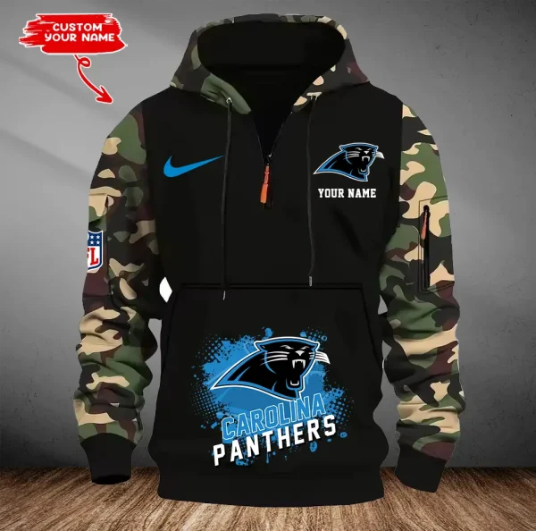 Carolina Panthers Men Camouflage Hooded Sweatshirts New 2025 SPTMCPS037 - Image 5