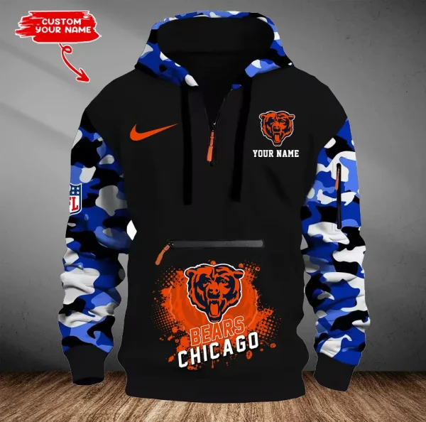 Chicago Bears Men Camouflage Hooded Sweatshirts New 2025 SPTMCPS038 - Image 4