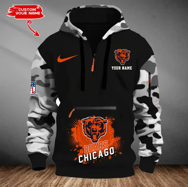 Chicago Bears Men Camouflage Hooded Sweatshirts New 2025 SPTMCPS038 - Image 5