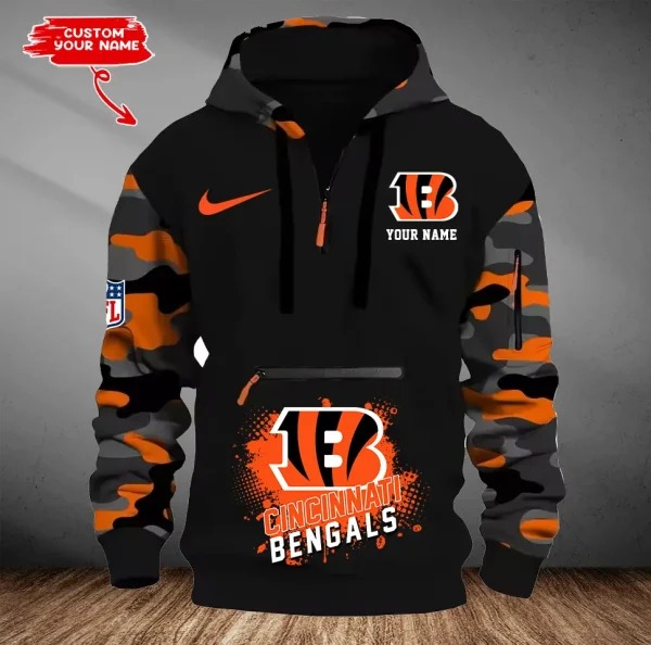 Cincinnati Bengals Men Camouflage Hooded Sweatshirts New 2025 SPTMCPS039 - Image 3