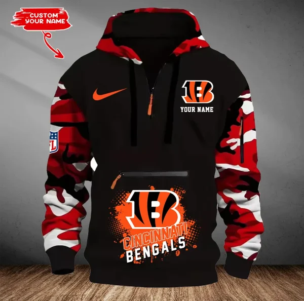 Cincinnati Bengals Men Camouflage Hooded Sweatshirts New 2025 SPTMCPS039 - Image 5