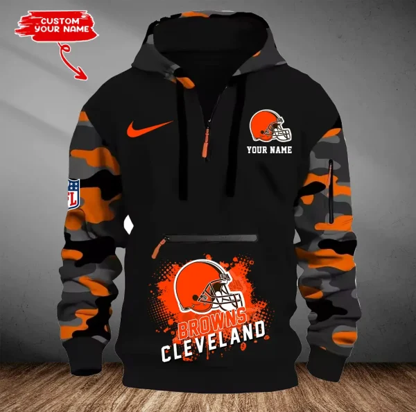 Cleveland Browns Men Camouflage Hooded Sweatshirts New 2025 SPTMCPS040