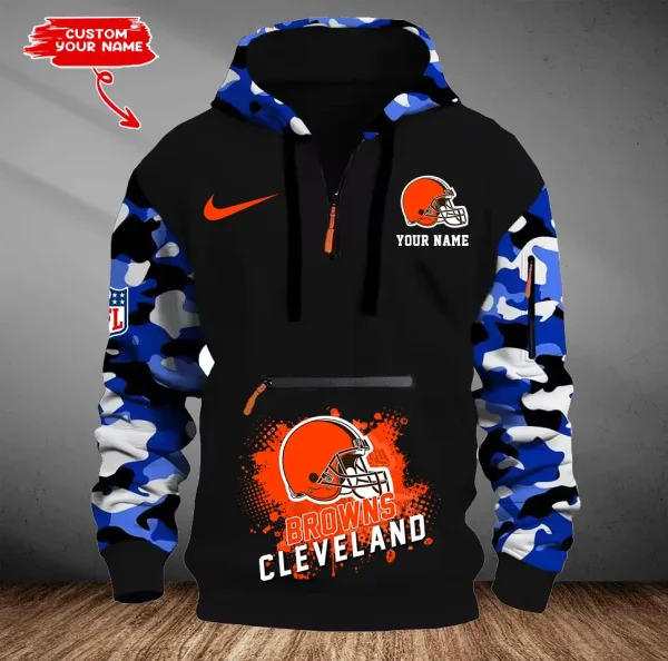 Cleveland Browns Men Camouflage Hooded Sweatshirts New 2025 SPTMCPS040 - Image 5