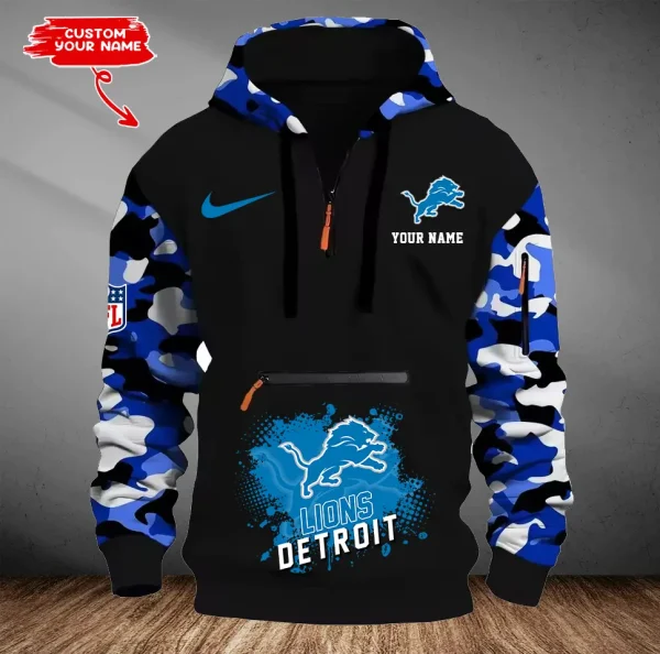 Detroit Lions Men Camouflage Hooded Sweatshirts New 2025 SPTMCPS043