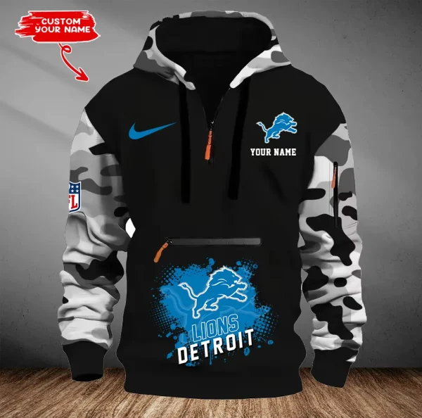 Detroit Lions Men Camouflage Hooded Sweatshirts New 2025 SPTMCPS043 - Image 2