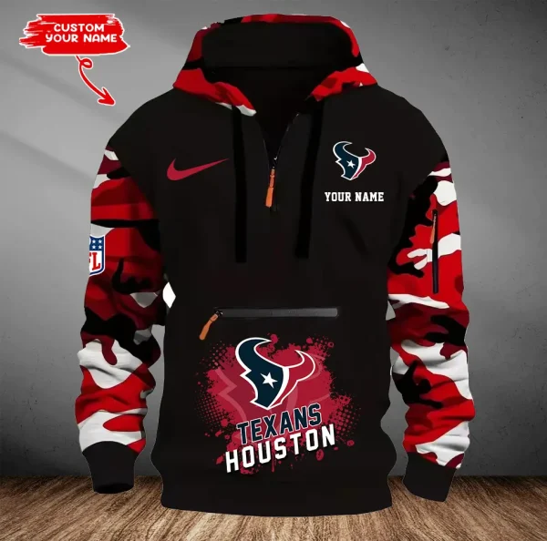 Houston Texans Men Camouflage Hooded Sweatshirts New 2025 SPTMCPS045