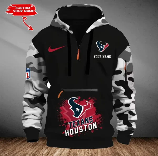 Houston Texans Men Camouflage Hooded Sweatshirts New 2025 SPTMCPS045 - Image 2