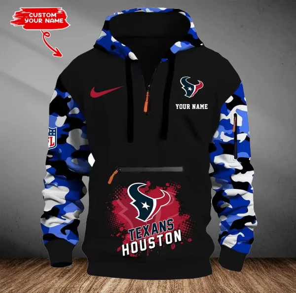 Houston Texans Men Camouflage Hooded Sweatshirts New 2025 SPTMCPS045 - Image 3