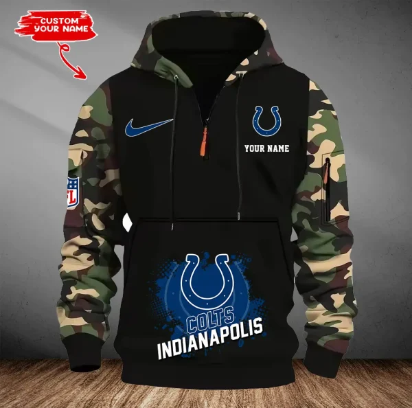 Indianapolis Colts Men Camouflage Hooded Sweatshirts New 2025 SPTMCPS046 - Image 2