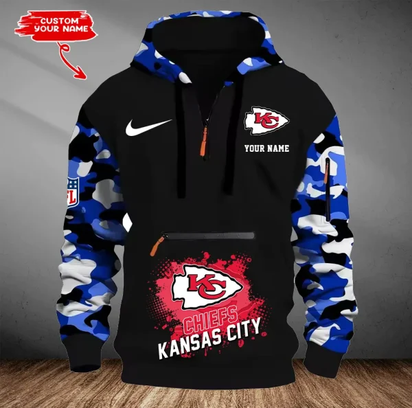 Kansas City Chiefs Men Camouflage Hooded Sweatshirts New 2025 SPTMCPS048 - Image 5