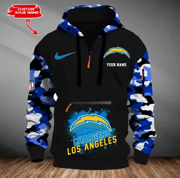 Los Angeles Chargers Men Camouflage Hooded Sweatshirts New 2025 SPTMCPS050 - Image 5
