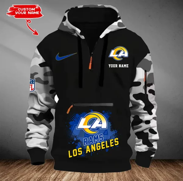 Los Angeles Rams Men Camouflage Hooded Sweatshirts New 2025 SPTMCPS051 - Image 2