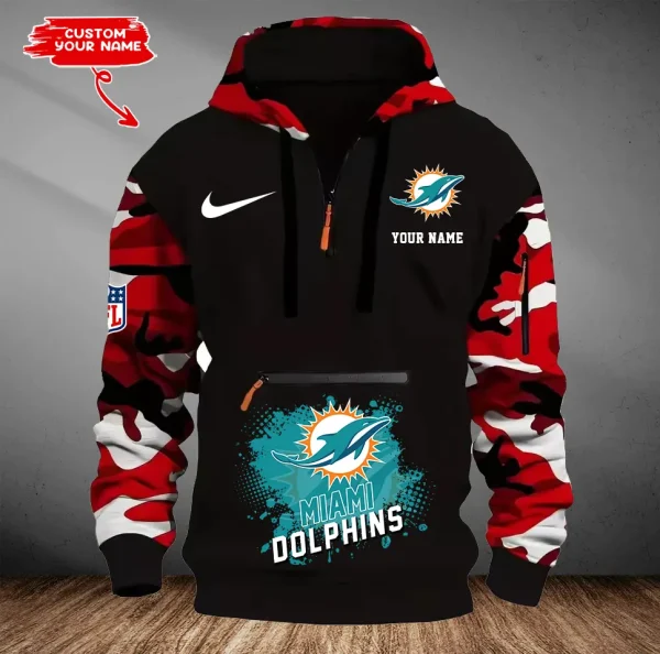 Miami Dolphins Men Camouflage Hooded Sweatshirts New 2025 SPTMCPS052 - Image 3