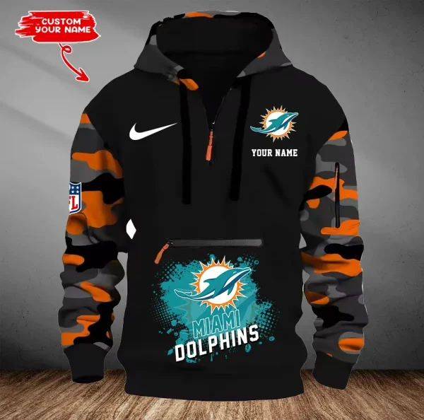Miami Dolphins Men Camouflage Hooded Sweatshirts New 2025 SPTMCPS052 - Image 4