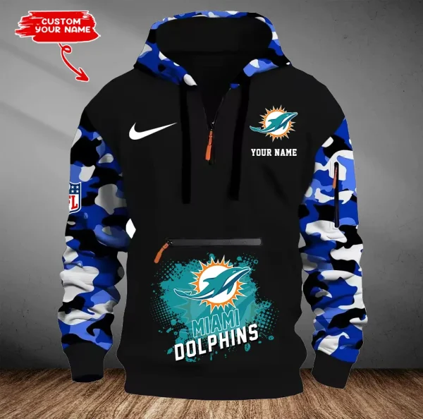 Miami Dolphins Men Camouflage Hooded Sweatshirts New 2025 SPTMCPS052 - Image 5