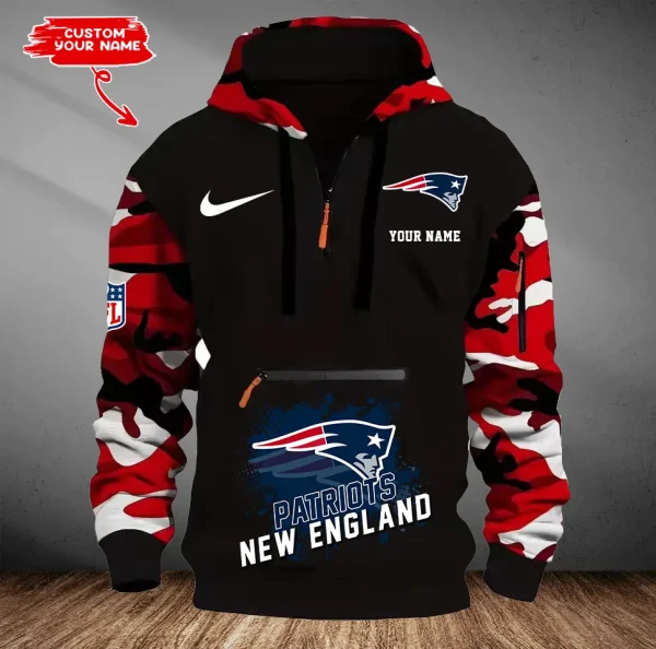 New England Patriots Men Camouflage Hooded Sweatshirts New 2025 SPTMCPS054 - Image 3