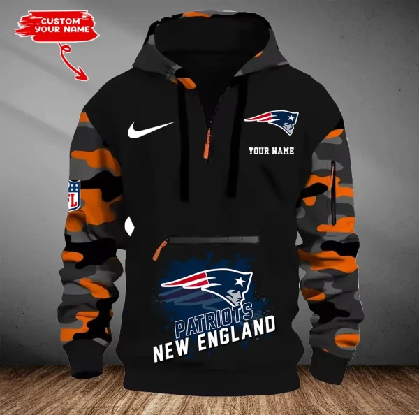 New England Patriots Men Camouflage Hooded Sweatshirts New 2025 SPTMCPS054 - Image 4