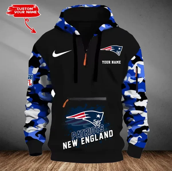 New England Patriots Men Camouflage Hooded Sweatshirts New 2025 SPTMCPS054 - Image 5