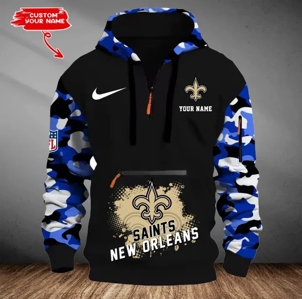 New Orleans Saints Men Camouflage Hooded Sweatshirts New 2025 SPTMCPS055 - Image 2