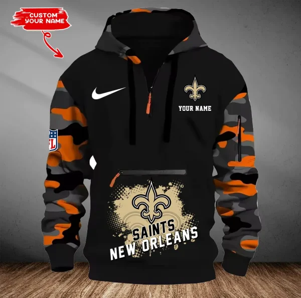 New Orleans Saints Men Camouflage Hooded Sweatshirts New 2025 SPTMCPS055 - Image 3