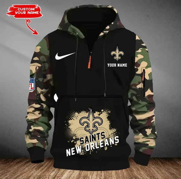 New Orleans Saints Men Camouflage Hooded Sweatshirts New 2025 SPTMCPS055 - Image 5