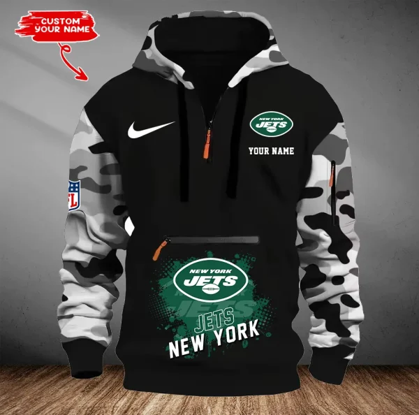 New York Jets Men Camouflage Hooded Sweatshirts New 2025 SPTMCPS057