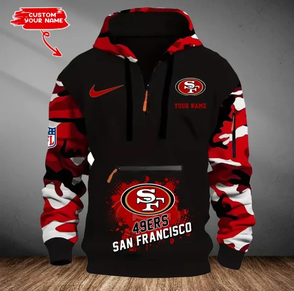 San Francisco 49ers Men Camouflage Hooded Sweatshirts New 2025 SPTMCPS060