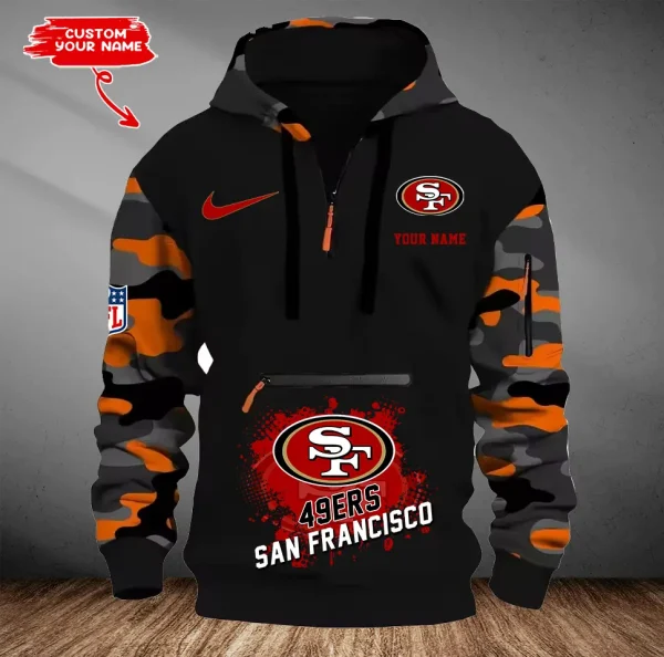 San Francisco 49ers Men Camouflage Hooded Sweatshirts New 2025 SPTMCPS060 - Image 3