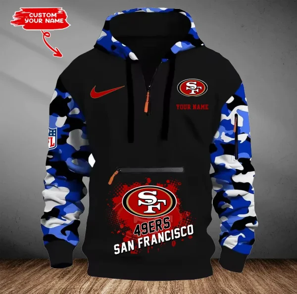 San Francisco 49ers Men Camouflage Hooded Sweatshirts New 2025 SPTMCPS060 - Image 4