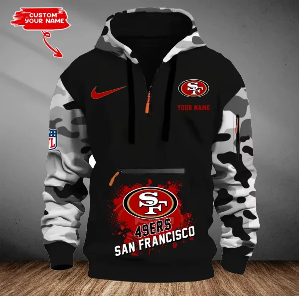 San Francisco 49ers Men Camouflage Hooded Sweatshirts New 2025 SPTMCPS060 - Image 5