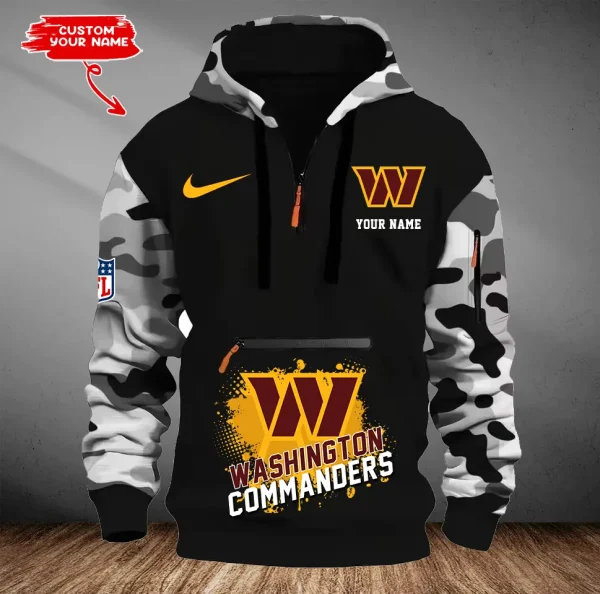 Washington Commanders Men Camouflage Hooded Sweatshirts New 2025 SPTMCPS064