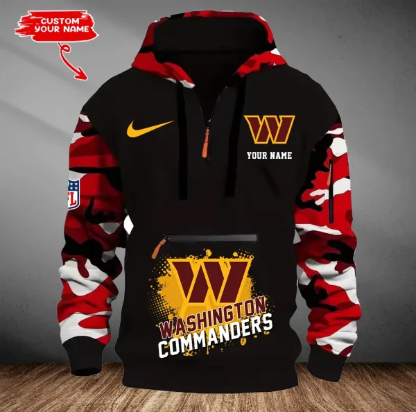 Washington Commanders Men Camouflage Hooded Sweatshirts New 2025 SPTMCPS064 - Image 3