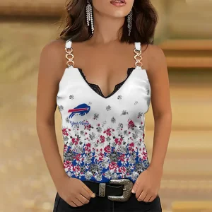 Buffalo Bills NFL Chain Strap Tank Top For Women Style 2025 SPTWCSTT431