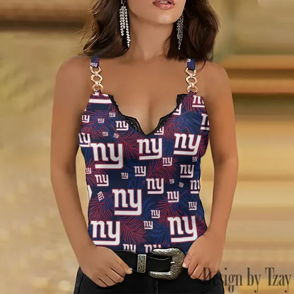 New York Giants NFL Holiday Party Chain Strap Tank top Shirt Style 2025 SPTWCSTT580